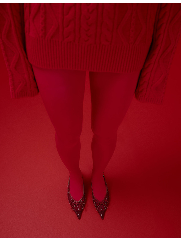 Marks & Spencer Neprůhledné punčochové kalhoty, 60 DEN Marks & Spencer červená