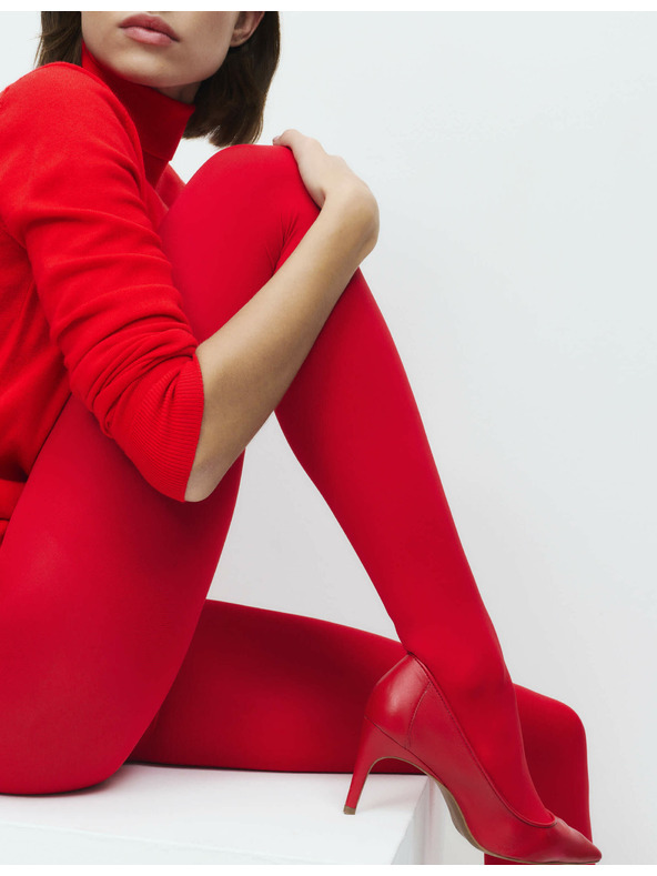 Marks & Spencer Neprůhledné punčochové kalhoty, 60 DEN Marks & Spencer červená