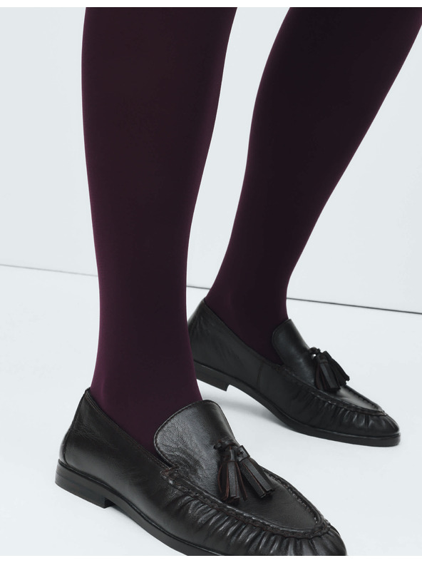 Marks & Spencer Neprůhledné punčochové kalhoty, 60 DEN Marks & Spencer fialová