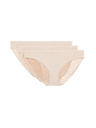 Marks & Spencer Bikiny kalhotky Body Soft™ s krajkou, sada 3 ks Marks & Spencer béžová