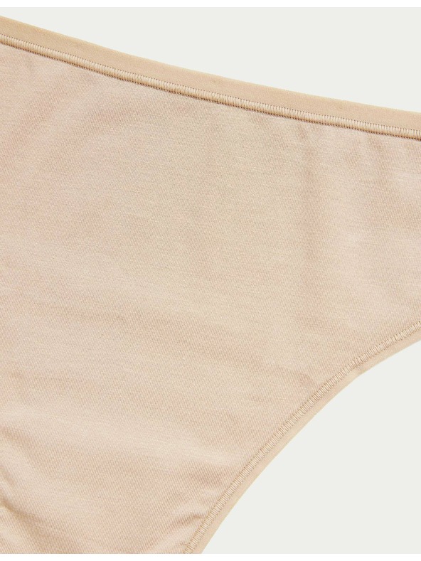Marks & Spencer Brazilské kalhotky z modalu, bez viditelných lemů, 5 ks v balení Marks & Spencer béžová