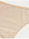 Marks & Spencer Brazilské kalhotky z modalu, bez viditelných lemů, 5 ks v balení Marks & Spencer béžová