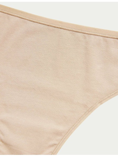 Marks & Spencer Brazilské kalhotky z modalu, bez viditelných lemů, 5 ks v balení Marks & Spencer béžová