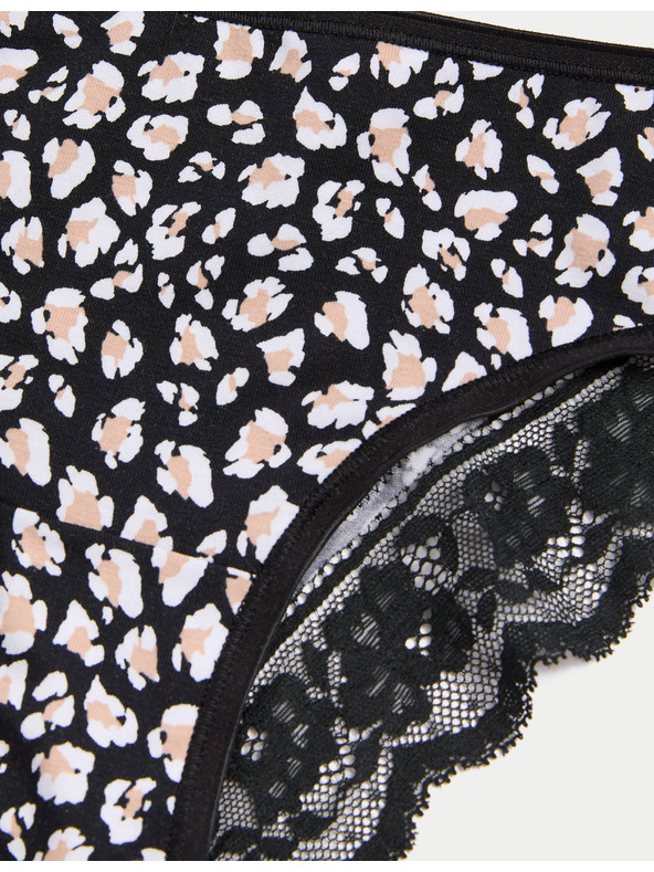 Marks & Spencer Brazilské kalhotky s potiskem a vysokým podílem bavlny Marks & Spencer bílá