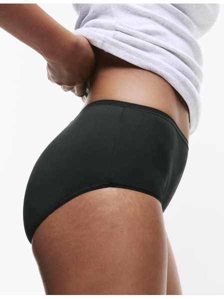 Marks & Spencer Šortkové kalhotky s vysokým pasem, z mikrovlákna, bez viditelných lemů, 5 ks Marks & Spencer černá