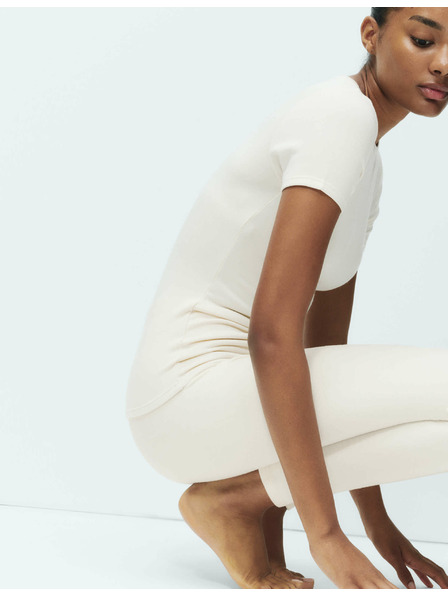 Marks & Spencer Flísové termo legíny s technologií Heatgen™, maximální hřejivost Marks & Spencer smetanová