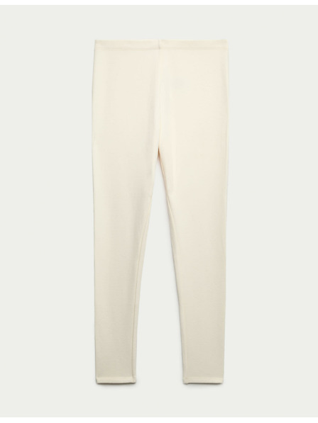 Marks & Spencer Flísové termo legíny s technologií Heatgen™, maximální hřejivost Marks & Spencer smetanová