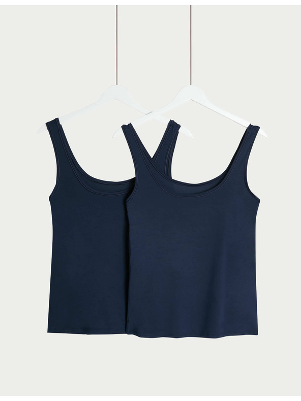 Marks & Spencer 2 tílka Flexifit™ s vysokým podílem modalu Marks & Spencer námořnická modrá