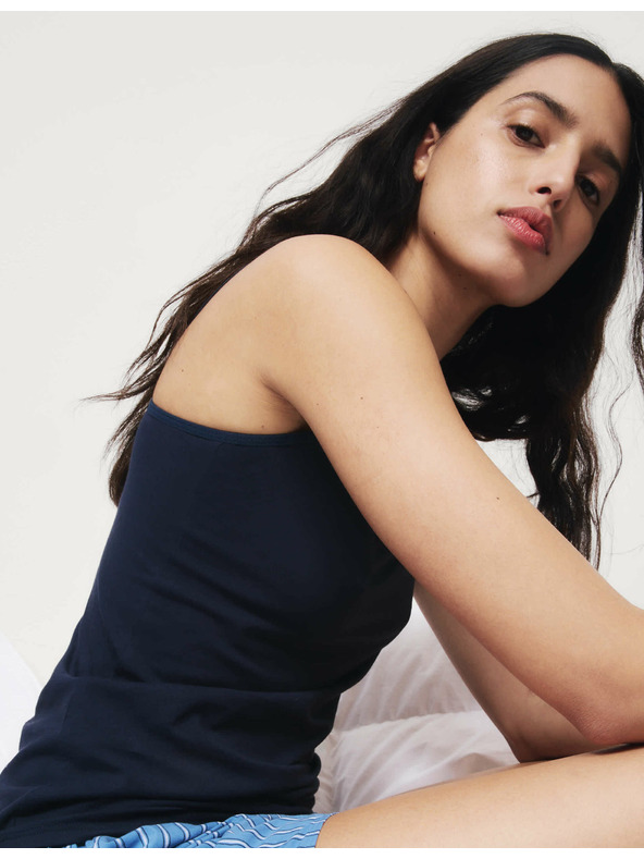 Marks & Spencer Tílko na ramínka s vysokým podílem bavlny, 3 ks Marks & Spencer námořnická modrá