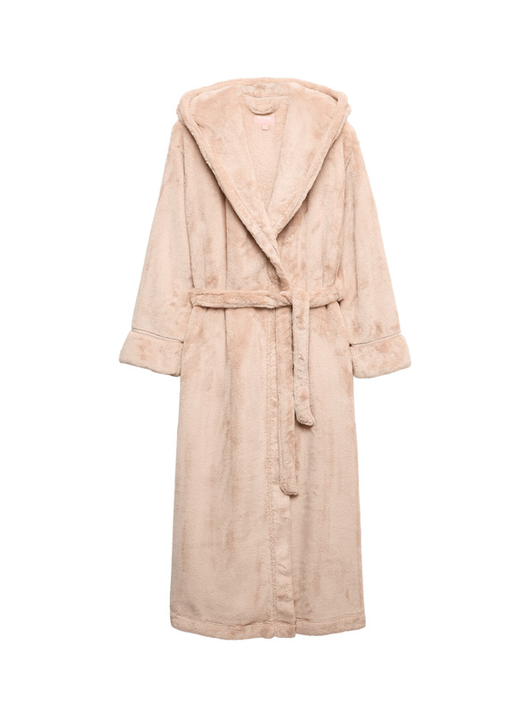 Marks & Spencer Flísový župan s kapucí Marks & Spencer béžová