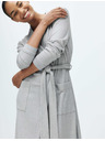 Marks & Spencer Široký žebrovaný župan Marks & Spencer šedá