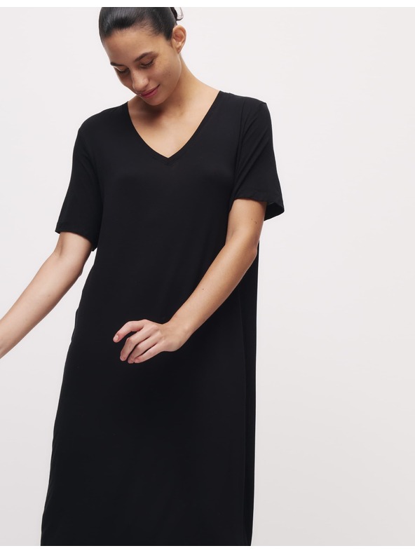 Marks & Spencer Noční košile s krajkovou vložkou Marks & Spencer černá