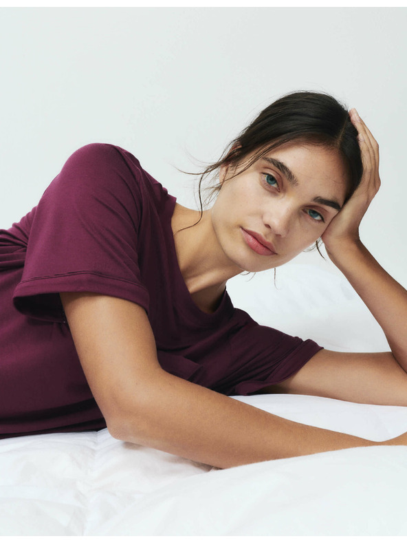 Marks & Spencer Noční košile Body Soft™ se saténovým lemováním Marks & Spencer červená