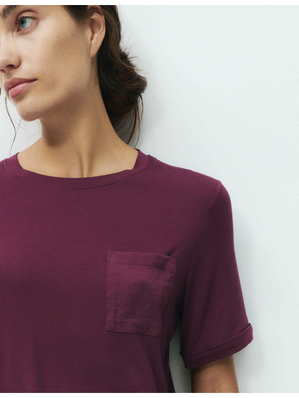 Marks & Spencer Noční košile Body Soft™ se saténovým lemováním Marks & Spencer červená