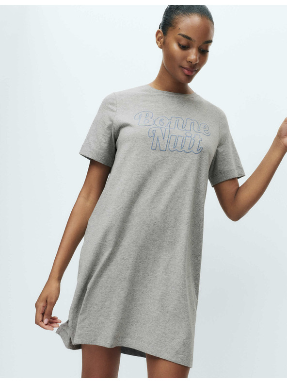 Marks & Spencer Noční košile s nápisem a úpravou Cool Comfort™ Marks & Spencer šedá