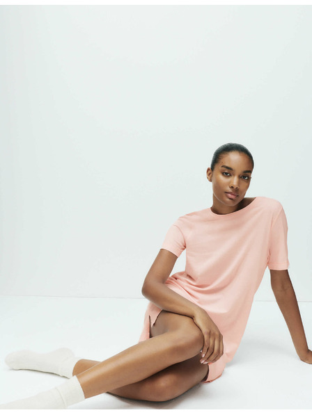 Marks & Spencer Pruhovaná noční košile s technologií Cool Comfort™ Marks & Spencer růžová