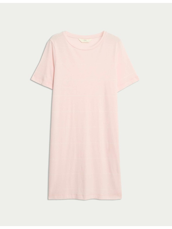 Marks & Spencer Pruhovaná noční košile s technologií Cool Comfort™ Marks & Spencer růžová
