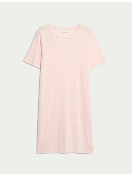 Marks & Spencer Pruhovaná noční košile s technologií Cool Comfort™ Marks & Spencer růžová
