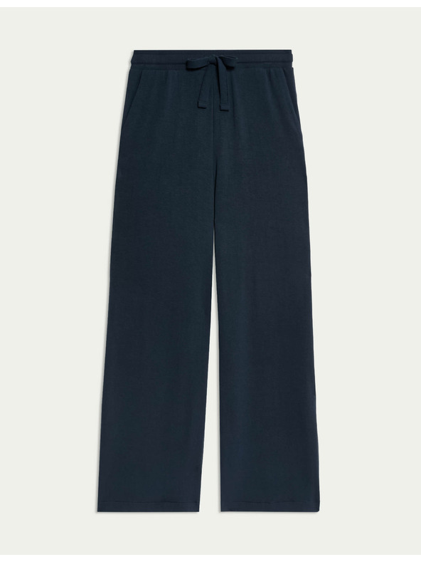 Marks & Spencer Spodní díly pyžam s širokými nohavicemi Marks & Spencer námořnická modrá