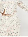 Marks & Spencer Pyžamová souprava Dobby z čisté bavlny s květinovým motivem Marks & Spencer smetanová