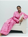 Marks & Spencer Vánoční pyžamový set z čisté bavlny s motivem lízátka Marks & Spencer růžová