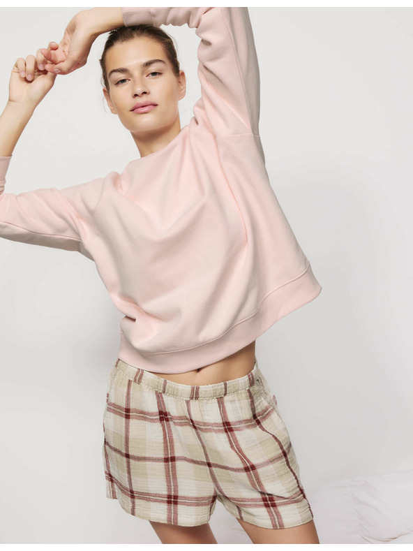 Marks & Spencer Letní 2dílná pyžamová souprava z čisté bavlny Marks & Spencer růžová