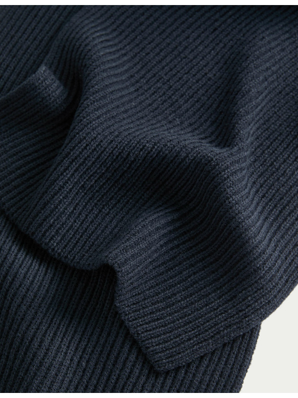 Marks & Spencer Pletená šála Marks & Spencer námořnická modrá