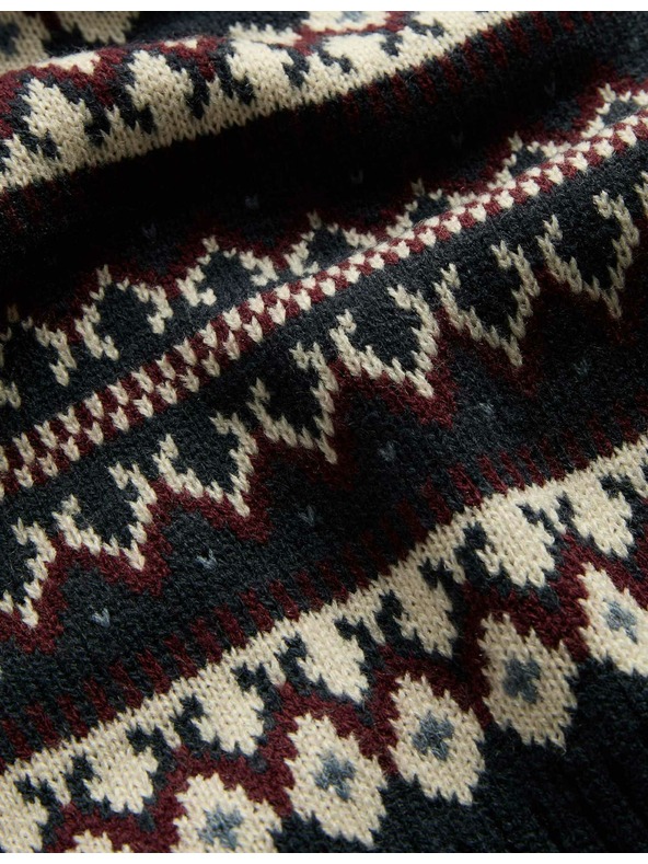 Marks & Spencer Šála Fair Isle Marks & Spencer námořnická modrá