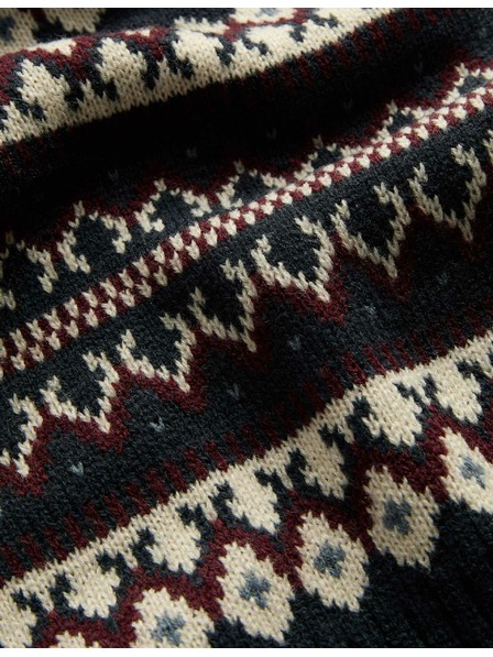 Marks & Spencer Šála Fair Isle Marks & Spencer námořnická modrá