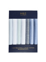 Marks & Spencer Antibakteriální kapesníky z čisté bavlny, 7 ks v balení Marks & Spencer modrá