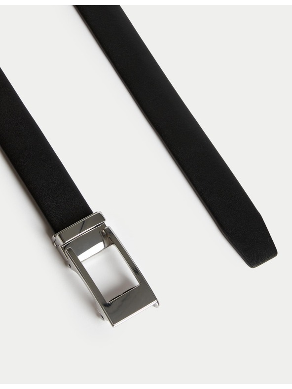 Marks & Spencer Kožený pásek s přezkou Marks & Spencer černá