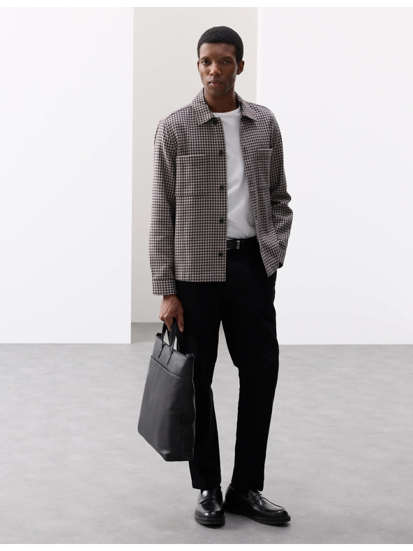 Marks & Spencer Bundokošile z čisté bavlny se vzorem pepito Marks & Spencer šedá