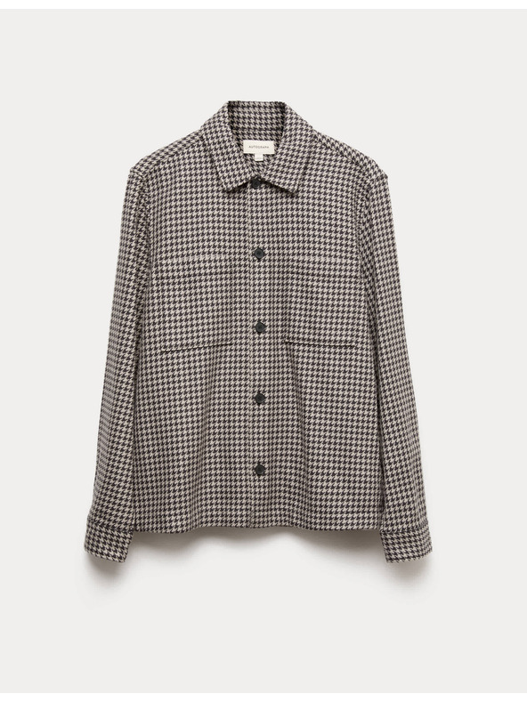 Marks & Spencer Bundokošile z čisté bavlny se vzorem pepito Marks & Spencer šedá