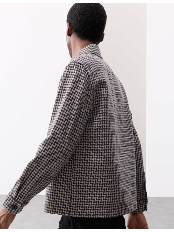 Marks & Spencer Bundokošile z čisté bavlny se vzorem pepito Marks & Spencer šedá