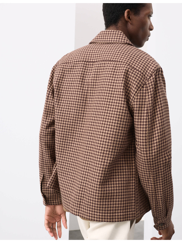 Marks & Spencer Bundokošile z čisté bavlny se vzorem pepito Marks & Spencer hnědá