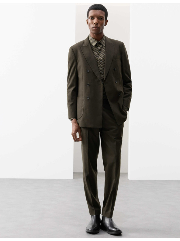 Marks & Spencer Košile s vysokým podílem bavlny Marks & Spencer zelená