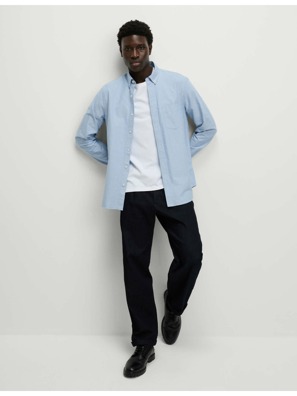 Marks & Spencer Oxfordská košile z čisté bavlny The Ultimate Marks & Spencer modrá