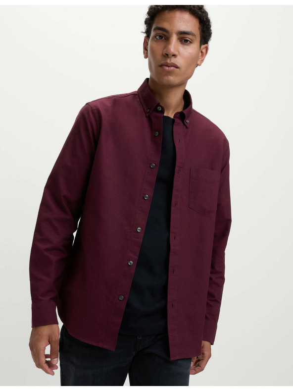 Marks & Spencer Oxfordská košile z čisté bavlny The Ultimate Marks & Spencer červená