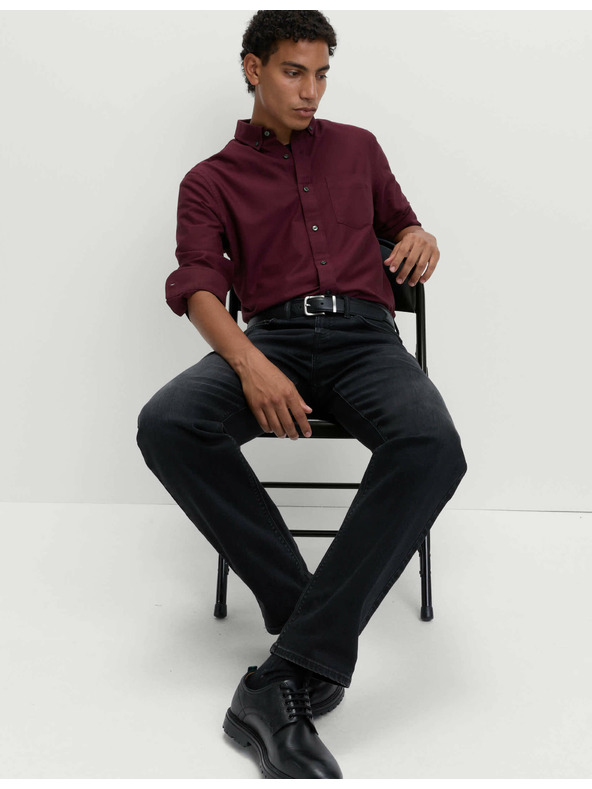 Marks & Spencer Oxfordská košile z čisté bavlny The Ultimate Marks & Spencer červená