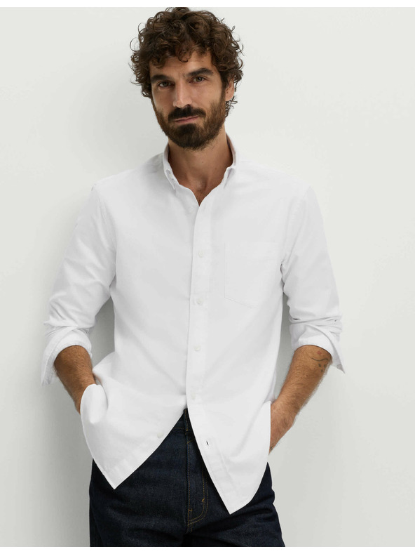 Marks & Spencer Oxfordská košile z čisté bavlny The Ultimate Marks & Spencer bílá