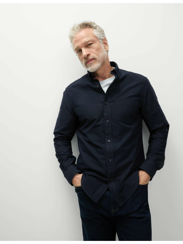 Marks & Spencer Oxfordská košile z čisté bavlny The Ultimate Marks & Spencer námořnická modrá