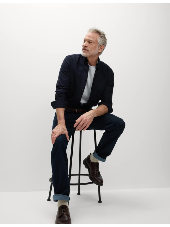 Marks & Spencer Oxfordská košile z čisté bavlny The Ultimate Marks & Spencer námořnická modrá