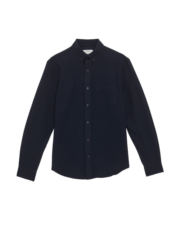 Marks & Spencer Oxfordská košile z čisté bavlny The Ultimate Marks & Spencer námořnická modrá