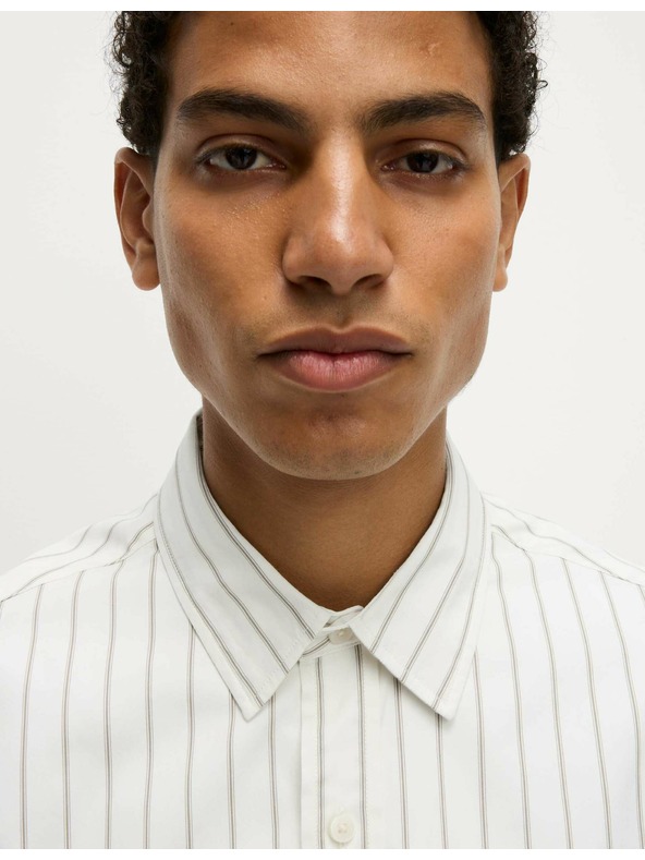 Marks & Spencer Pruhovaná košile z čisté bavlny Marks & Spencer bílá