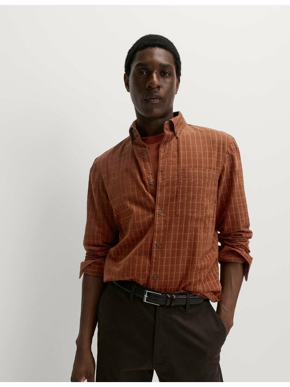 Marks & Spencer Manšestrová košile Marks & Spencer hnědá