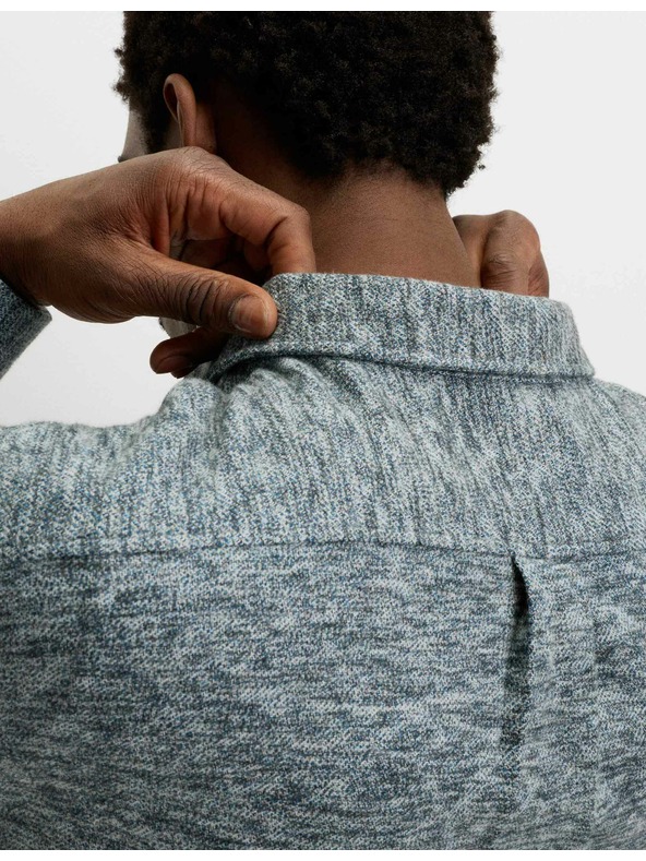 Marks & Spencer Čistě bavlněná flanelová košile Marks & Spencer modrá