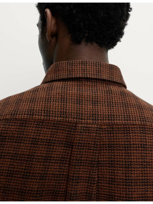 Marks & Spencer Čistě bavlněná flanelová košile Marks & Spencer hnědá