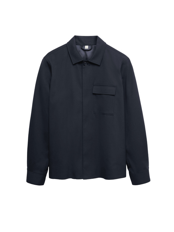 Marks & Spencer Svrchní košile s vysokým podílem bavlny Marks & Spencer námořnická modrá