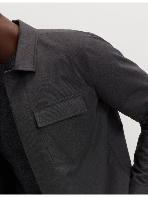 Marks & Spencer Svrchní košile s vysokým podílem bavlny Marks & Spencer šedá