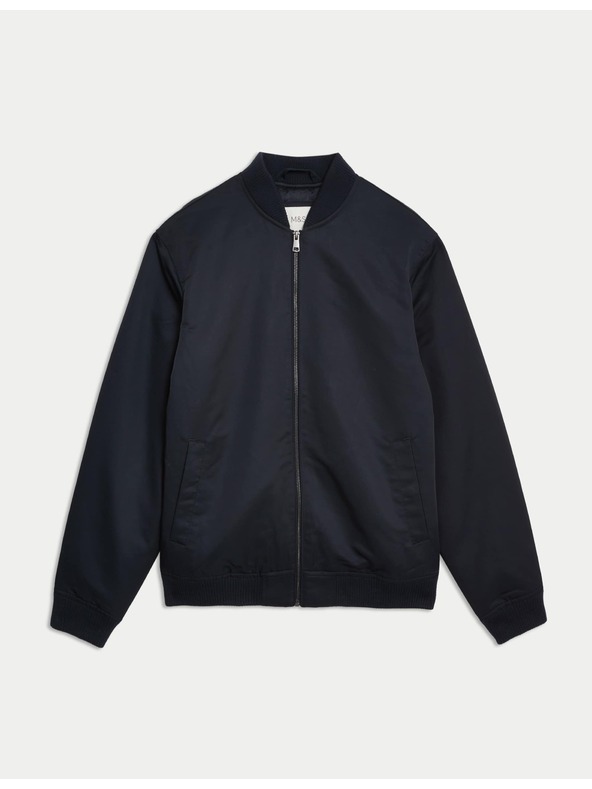 Marks & Spencer Saténová bunda bomber Marks & Spencer námořnická modrá